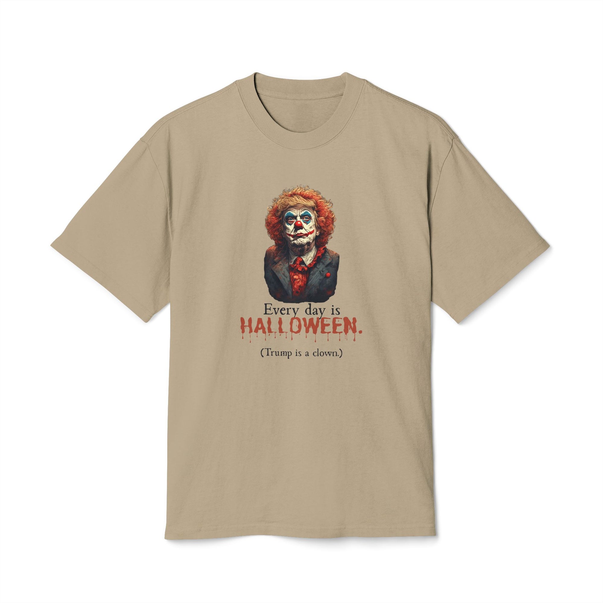 Trump is a Clown Halloween Unisex Faded Tee