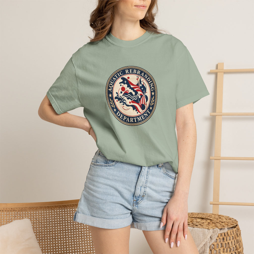Aquatic Rebranding Department Garment-Dyed Unisex T-Shirt
