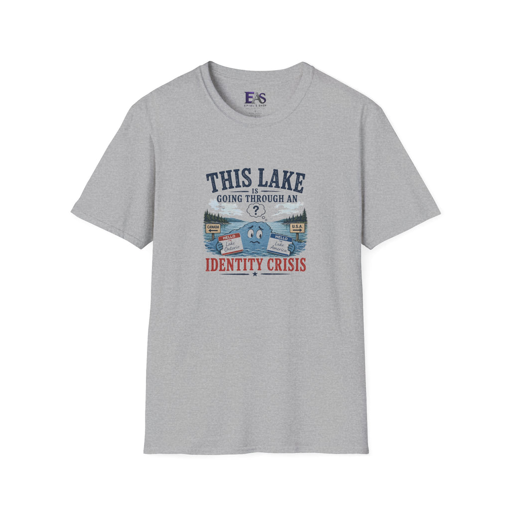 This Lake Is Going Through an Identity Crisis T-Shirt | Lake Ontario Lake America Humor