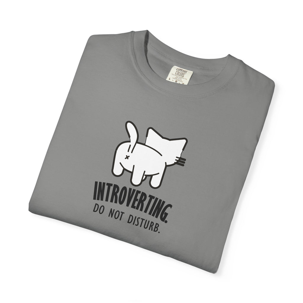 Introverting. Do Not Disturb. Unisex Cat T-Shirt