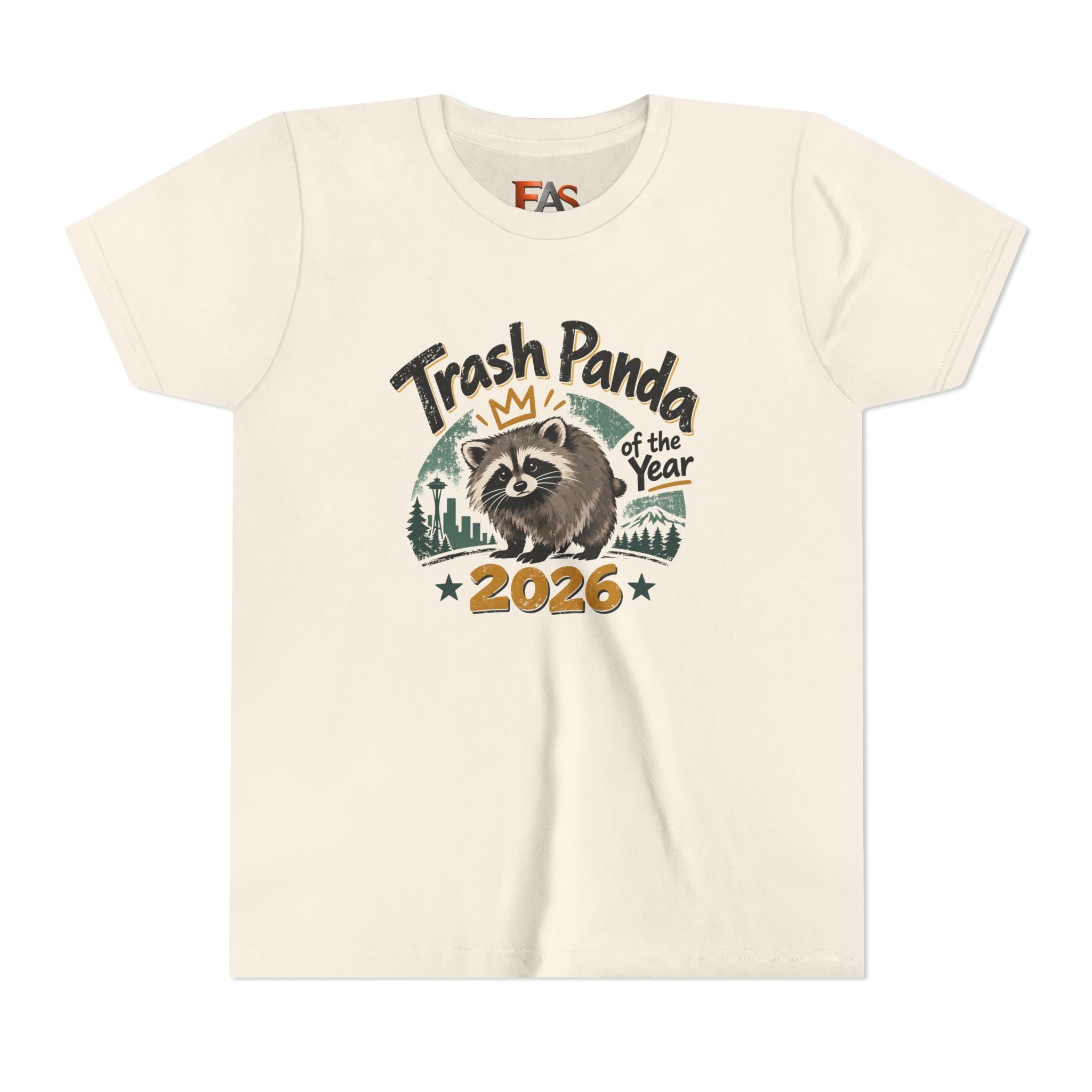 Trash Panda of the Year 2026 Youth T-Shirt | Jimothy-Inspired Raccoon Tee