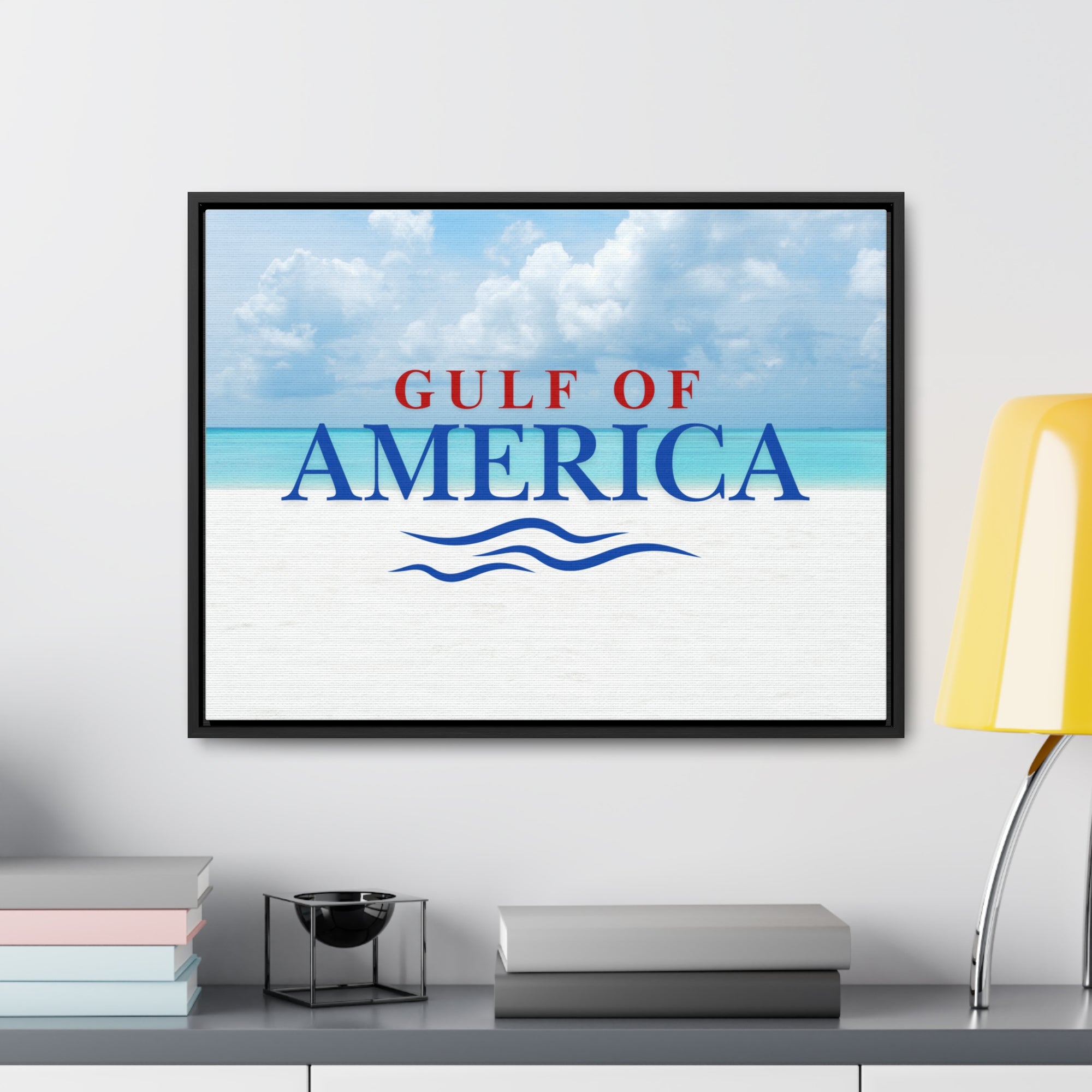 American Gulf Canvas Wrap - Coastal Wall Art for Beach Lovers