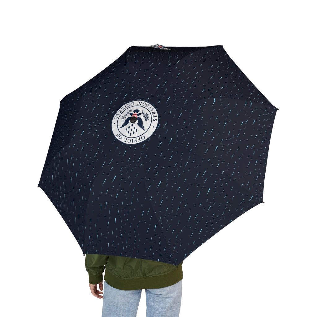 Office of Strategic Drizzle Umbrella | Minimalist Rainy Day Government Seal