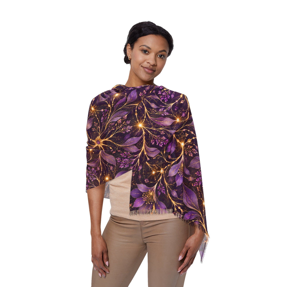 Beautifully Miswired | Purple & Gold Epilepsy Awareness Scarf