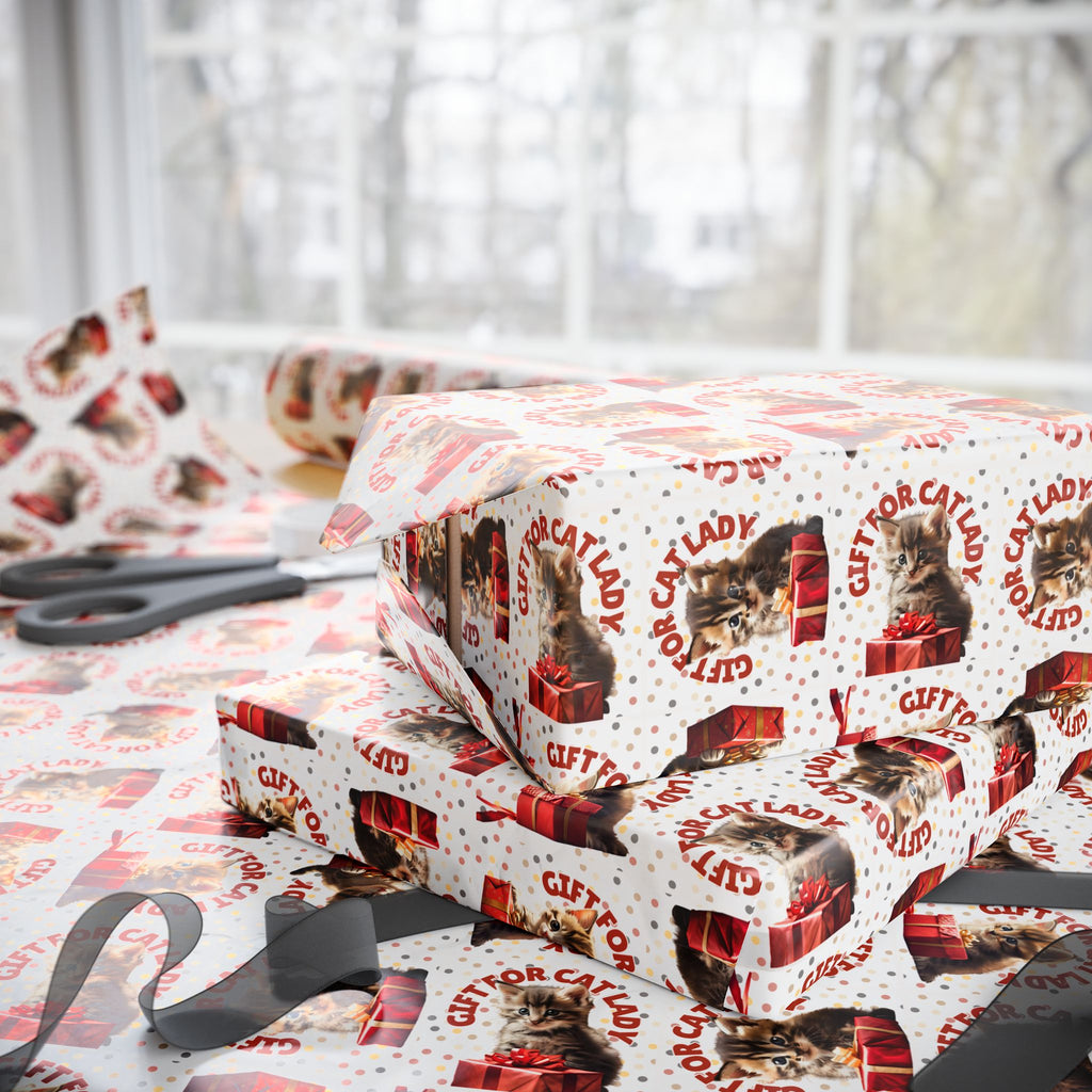 Cat Lady Wrapping Paper for Gifts