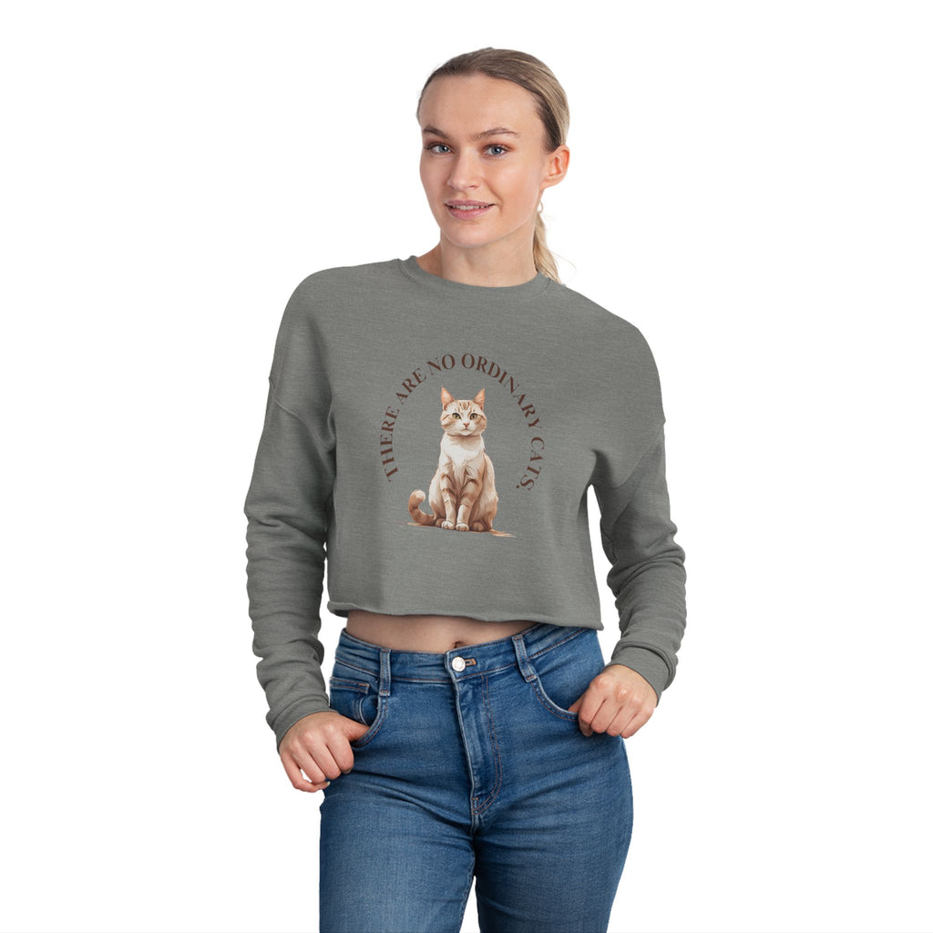 No Ordinary Cats Women's Cropped Sweatshirt