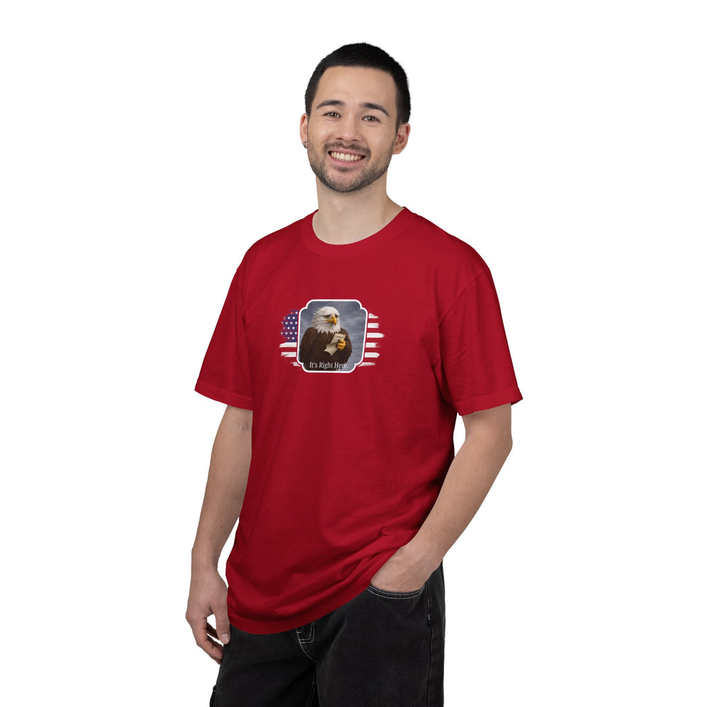 “It’s Right Here” Political Parody T-Shirt