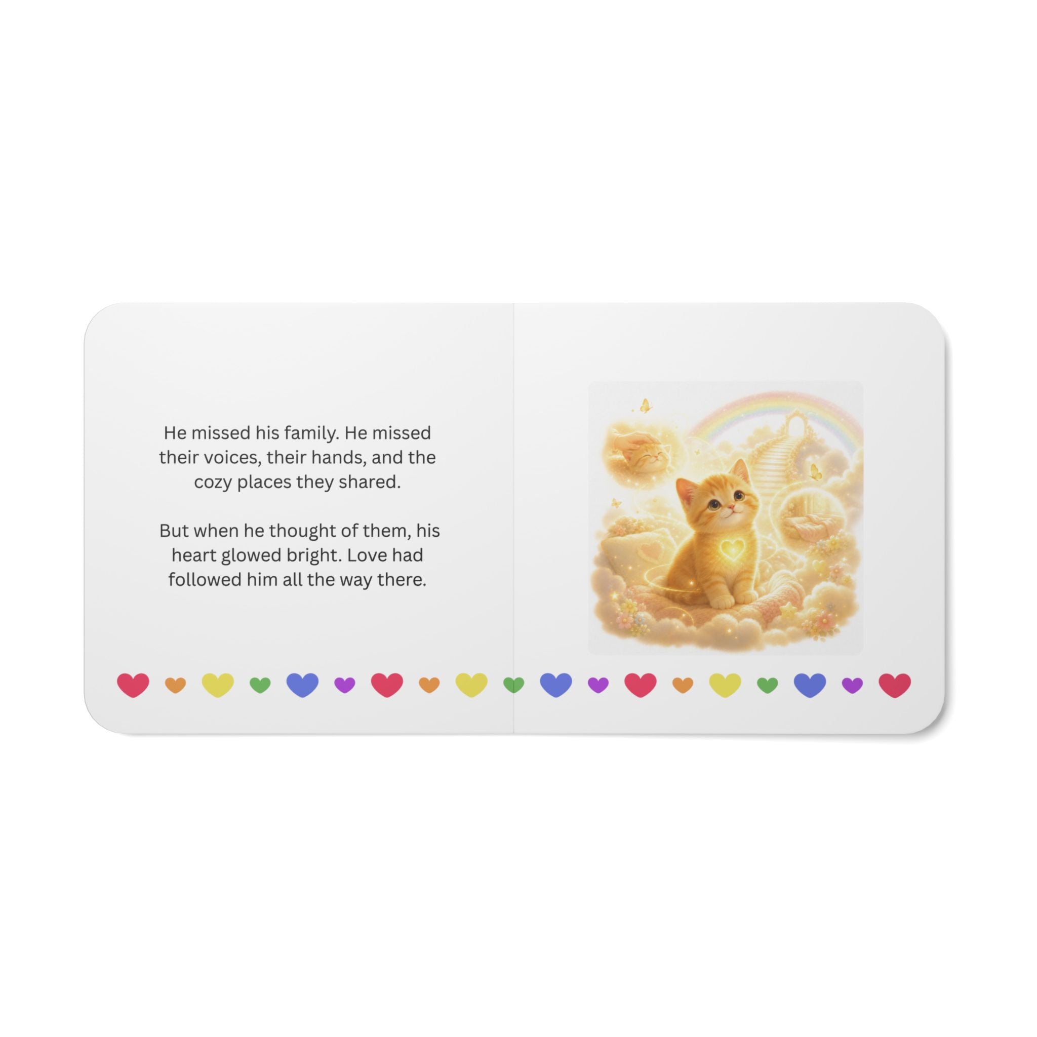 A Cat’s First Day Across the Rainbow Bridge Board Book