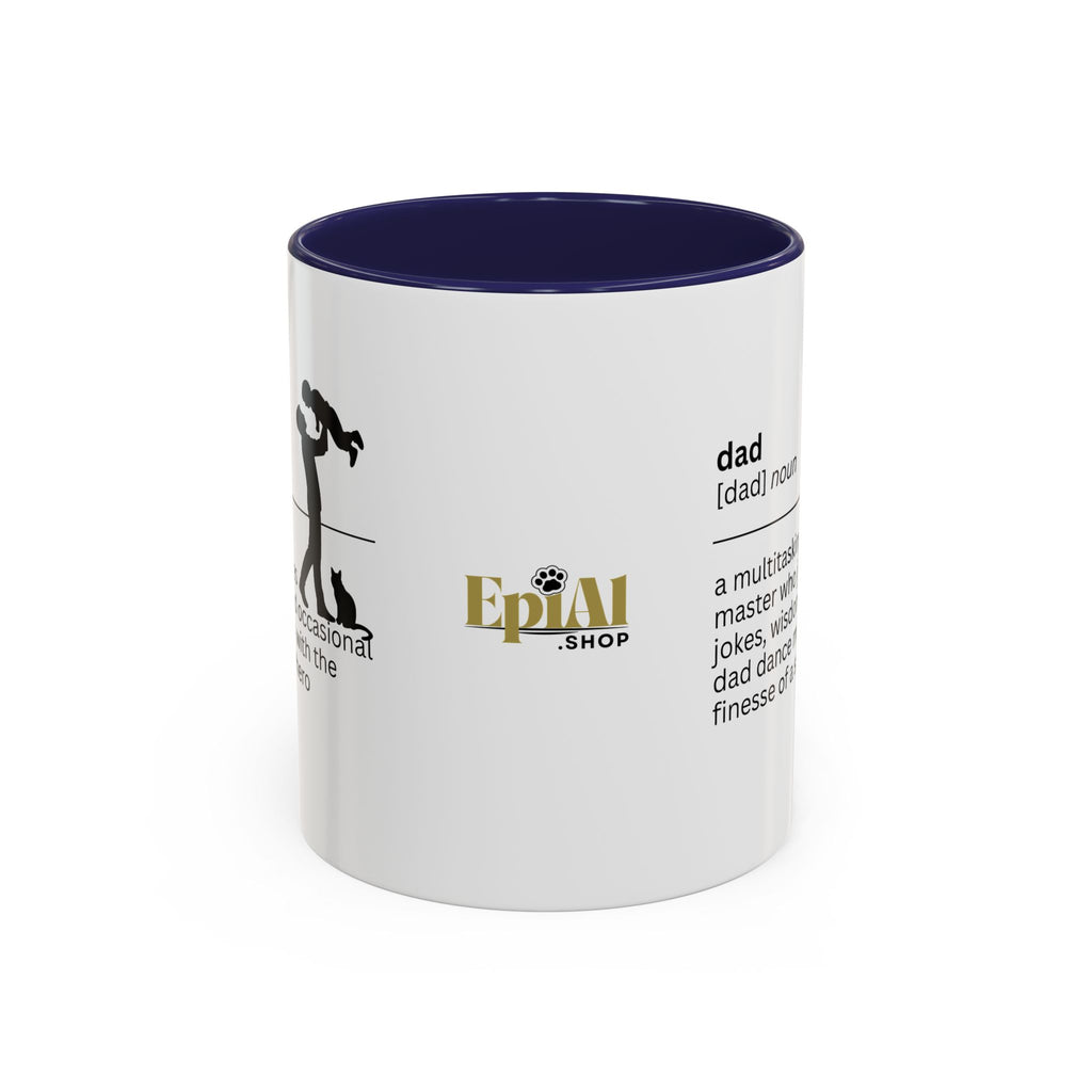Dad Multitasking Accent Coffee Mug - Perfect Gift for Dads