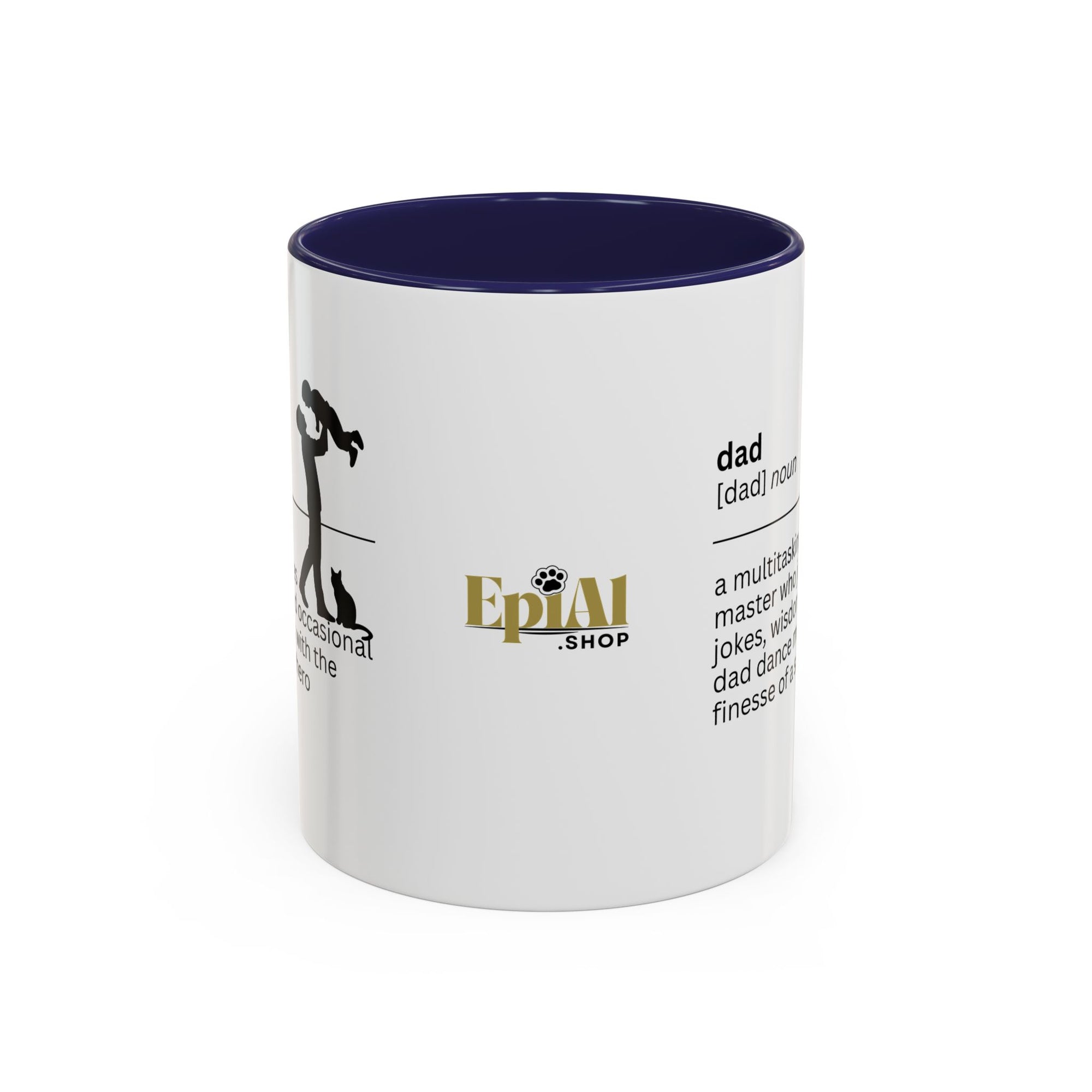 Dad Multitasking Accent Coffee Mug - Perfect Gift for Dads