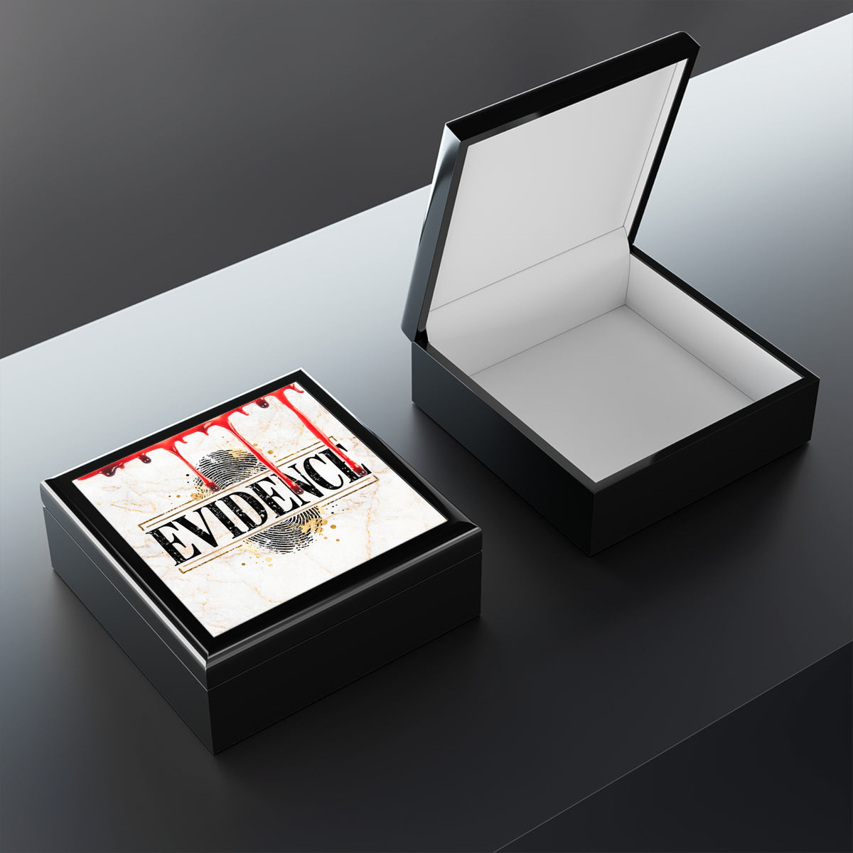 EVIDENCE True Crime Keepsake Box | Crime Lover Storage Box