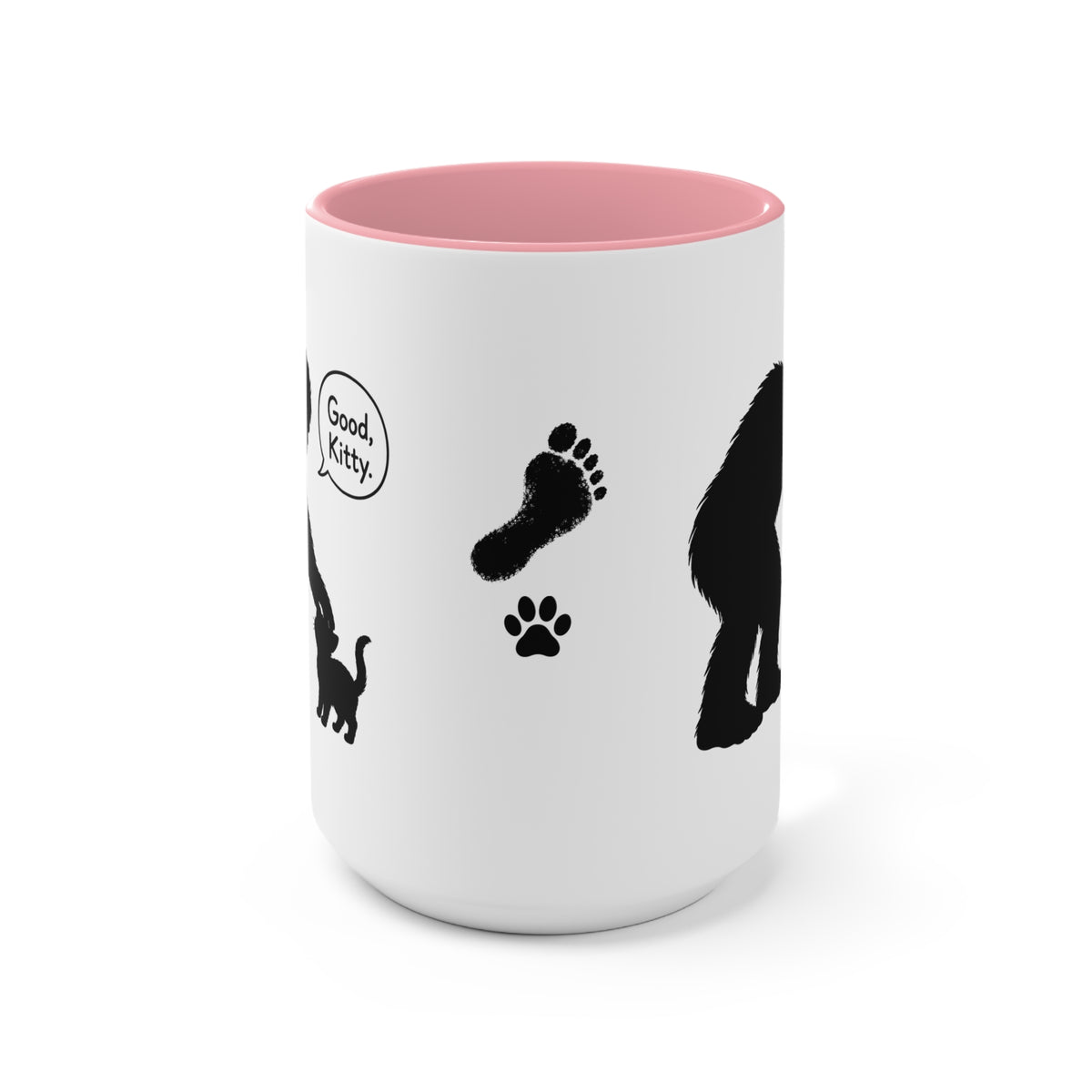 Sasquatch & Cat “Good, Kitty” Accent Mug