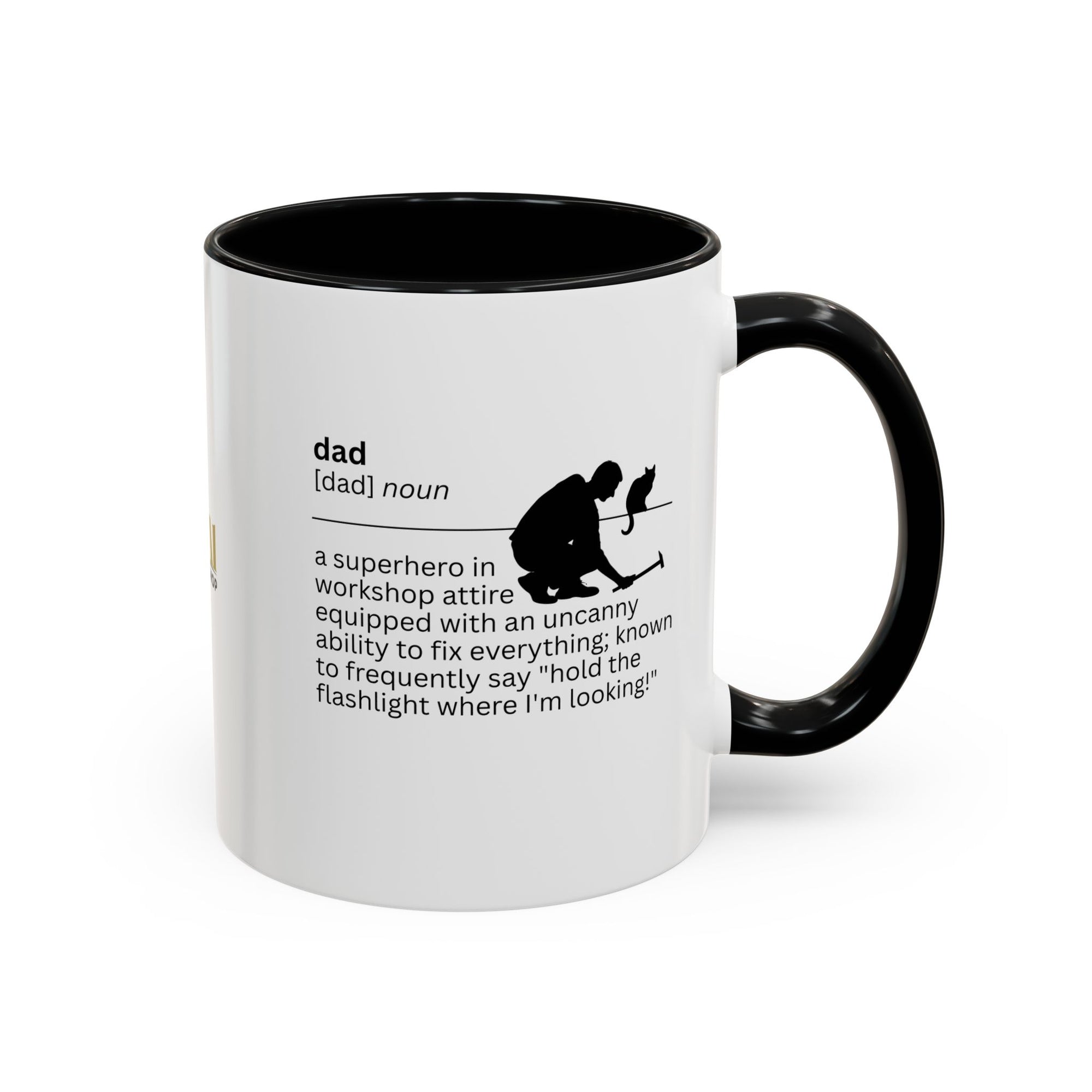 Dad Flashlight Accent Coffee Mug - Perfect Gift for Dads