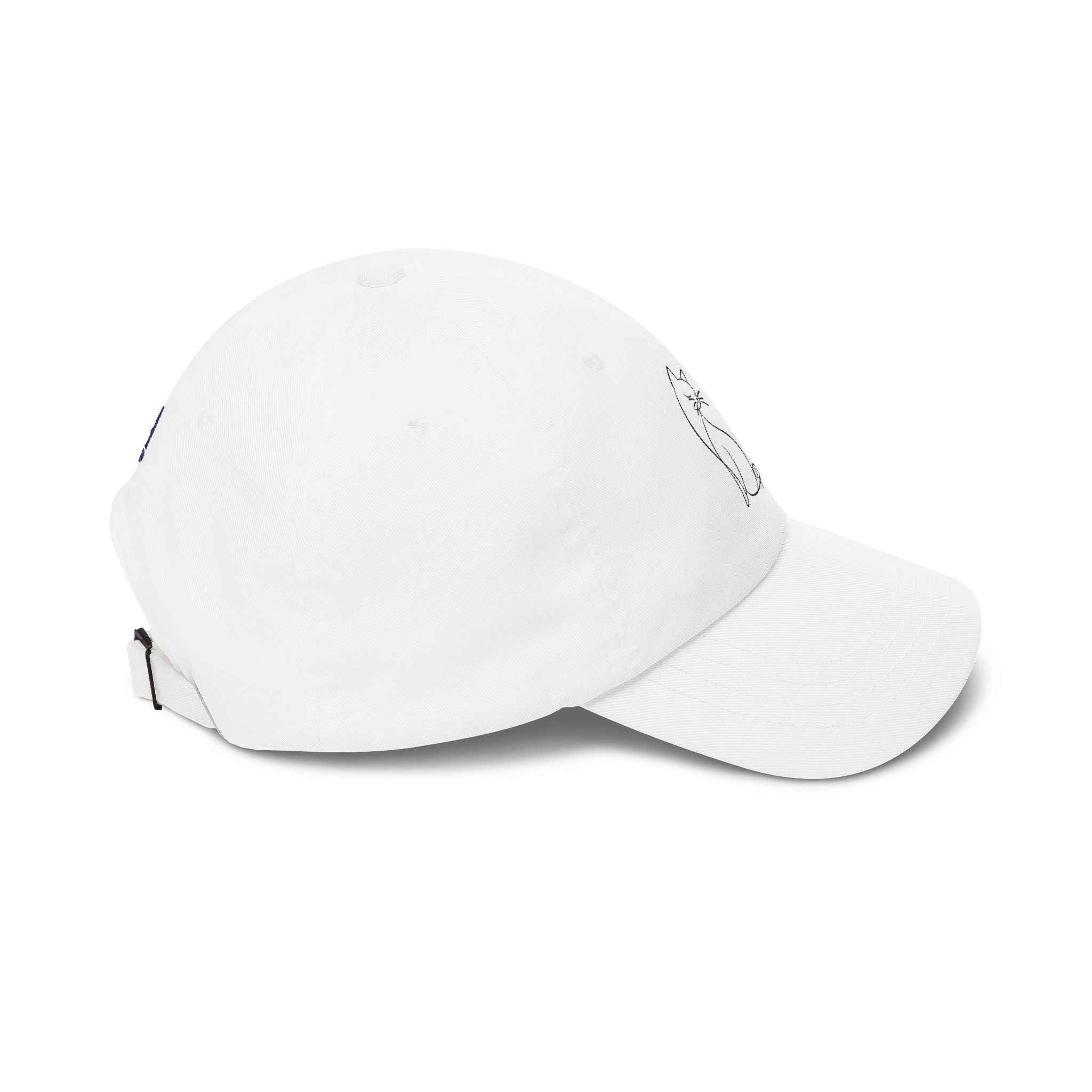 Purr Line Art Cat Hat – Minimalist Cat Lover Cap