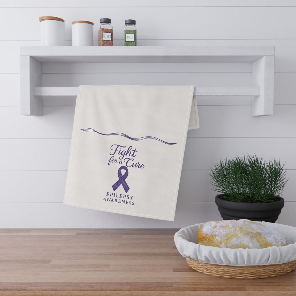 “Fight for a Cure” Epilepsy Awareness Tea Towel