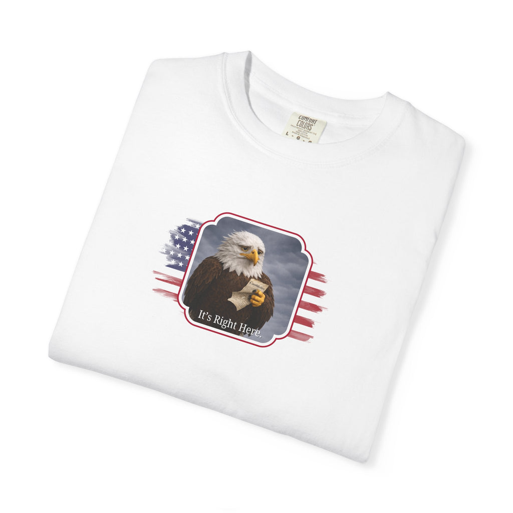 “It’s Right Here” Political Parody T-Shirt