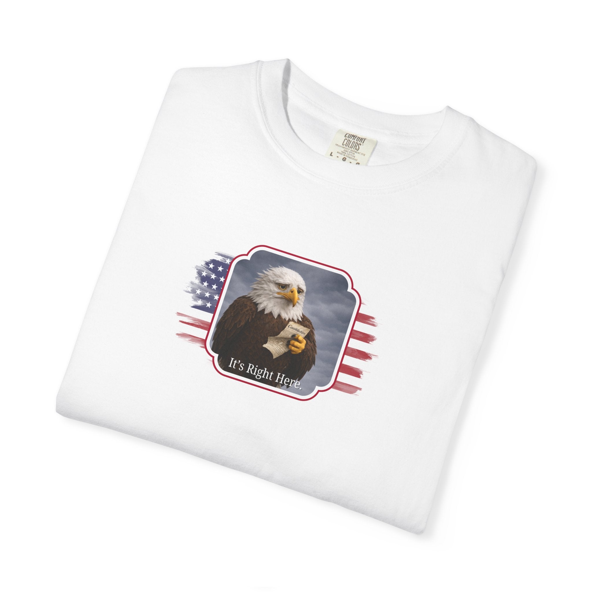 “It’s Right Here” Political Parody T-Shirt