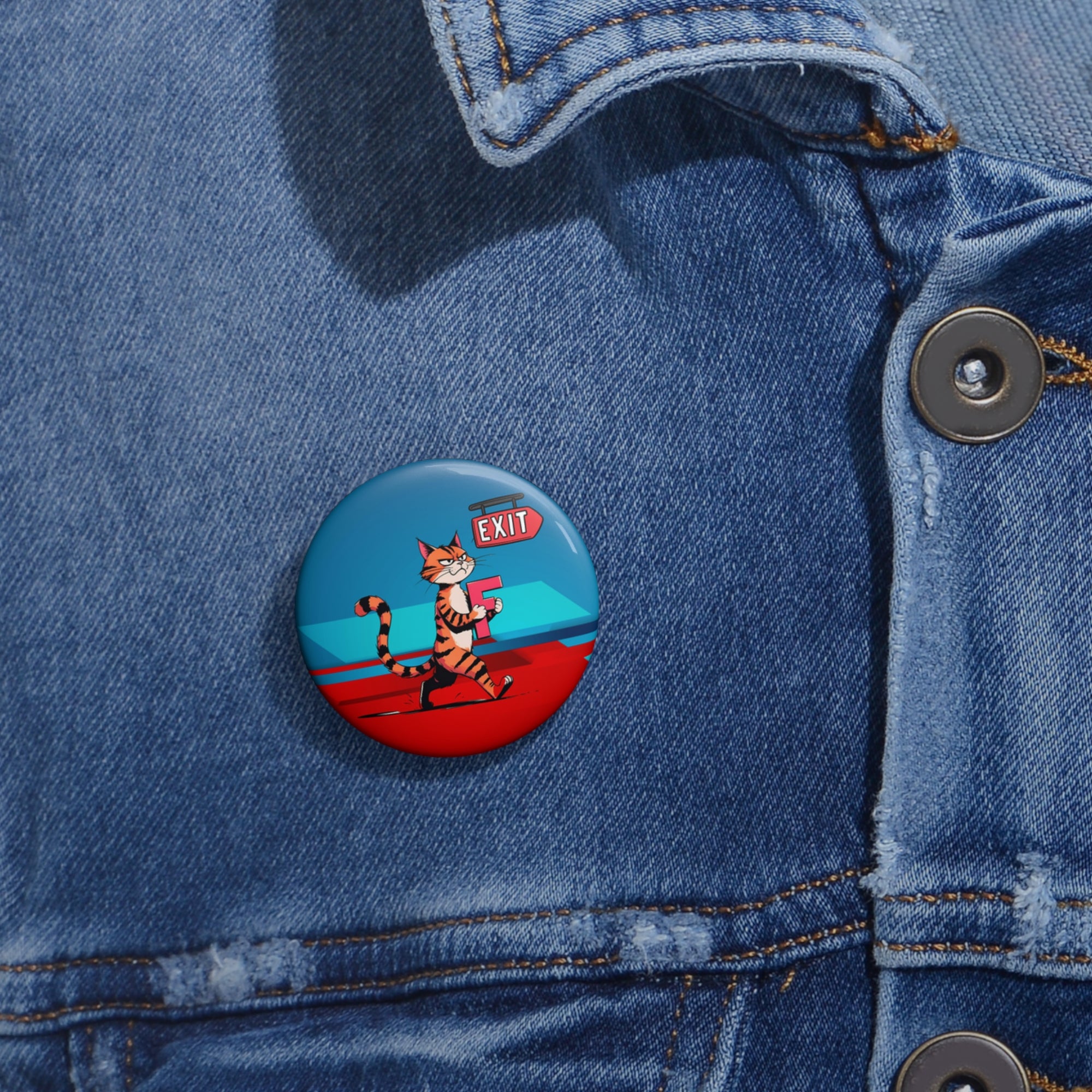 Getting the F Outta Here Pin Button