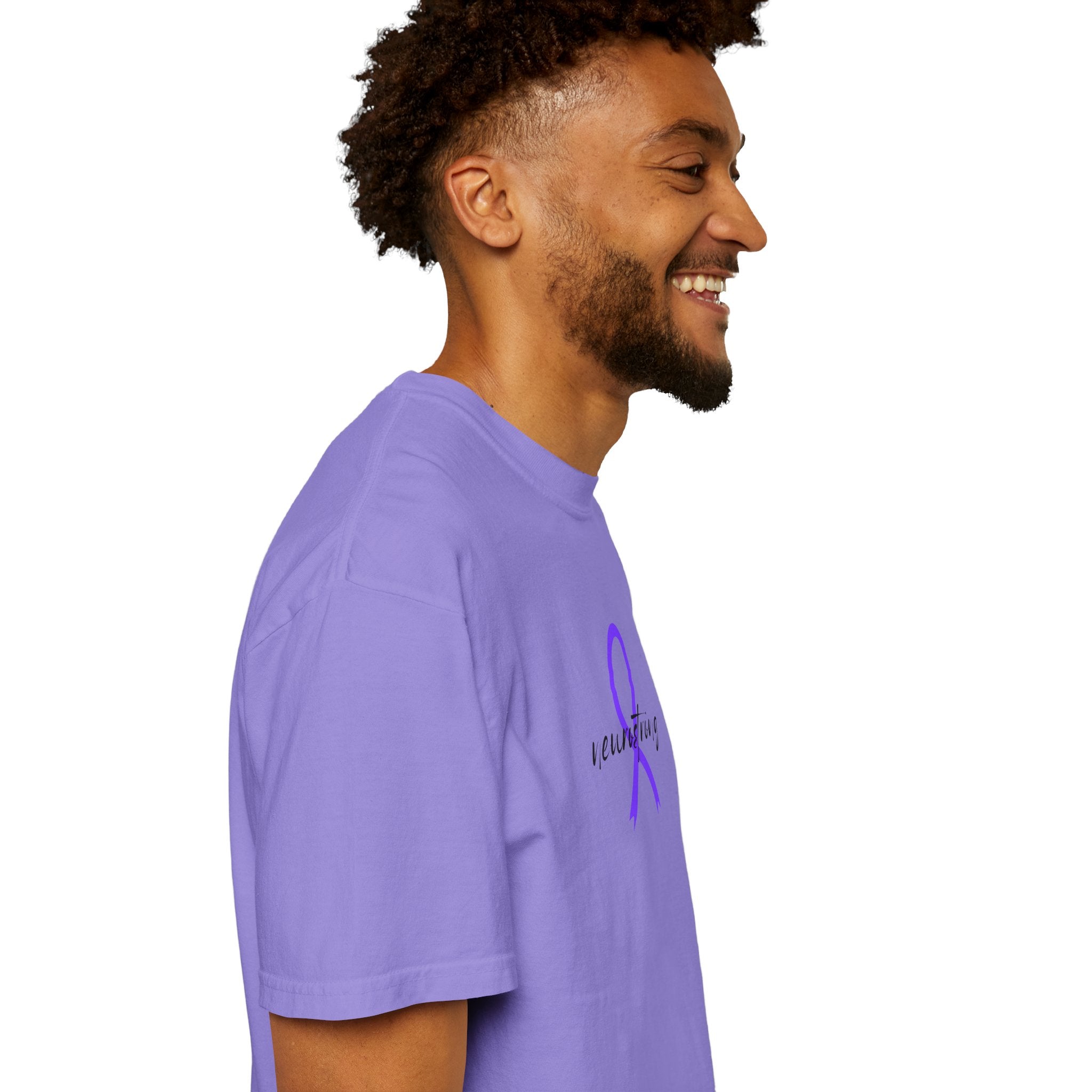 Neurostrong Epilepsy Awareness T-Shirt | Purple Ribbon Tee
