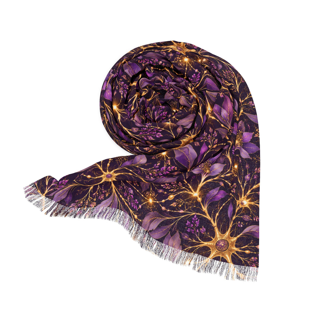 Beautifully Miswired | Purple & Gold Epilepsy Awareness Scarf