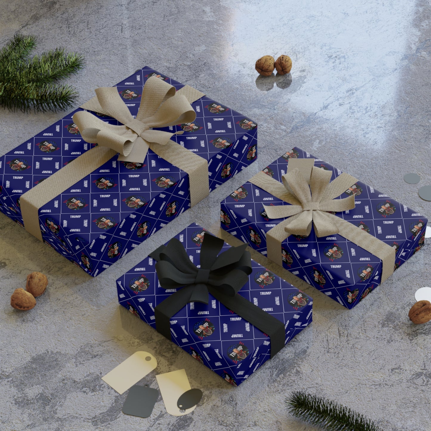 Trump Pattern All Purpose Gift Wrapping Paper Rolls, 1pc