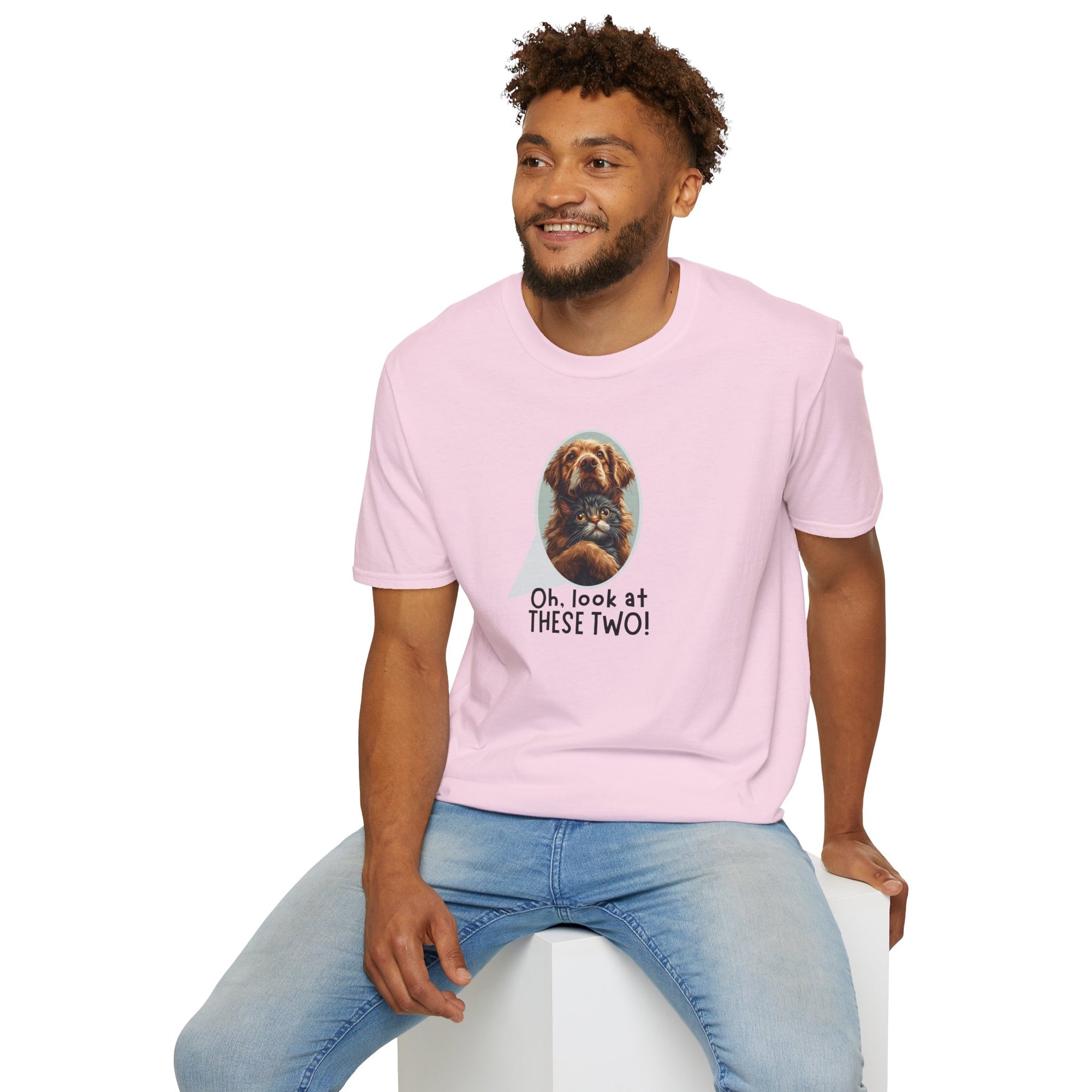 Oh Look at These Two! Unisex Softstyle T-Shirt