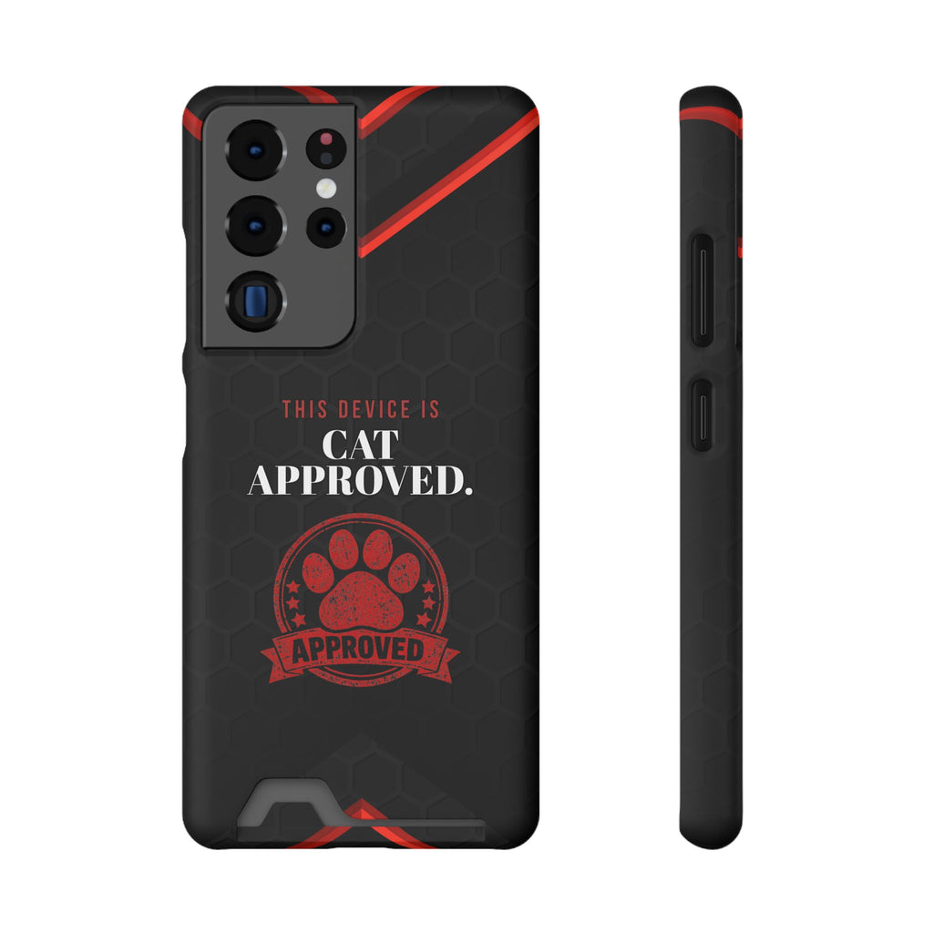 This Device Is Cat Approved iPhone Case – Paw Stamp Design