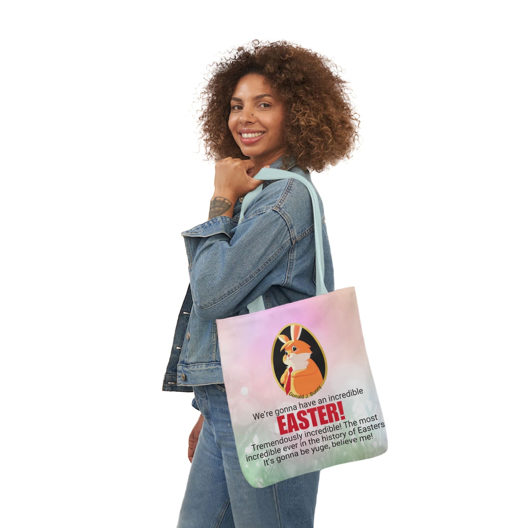Incredible Easter Canvas Tote Bag - 5-Color Straps Printify