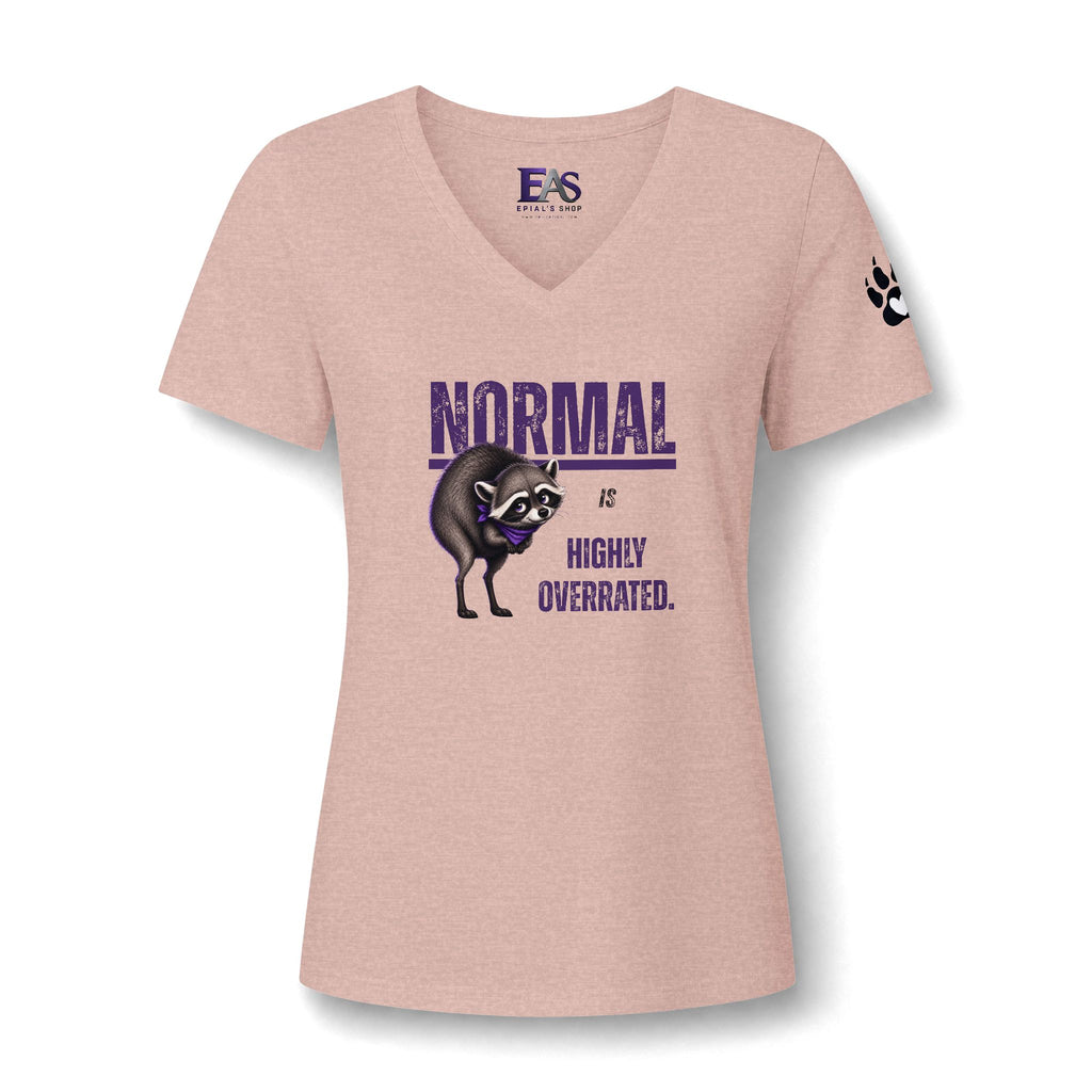 Normal Is Highly Overrated Jimothy Women’s V-Neck T-Shirt