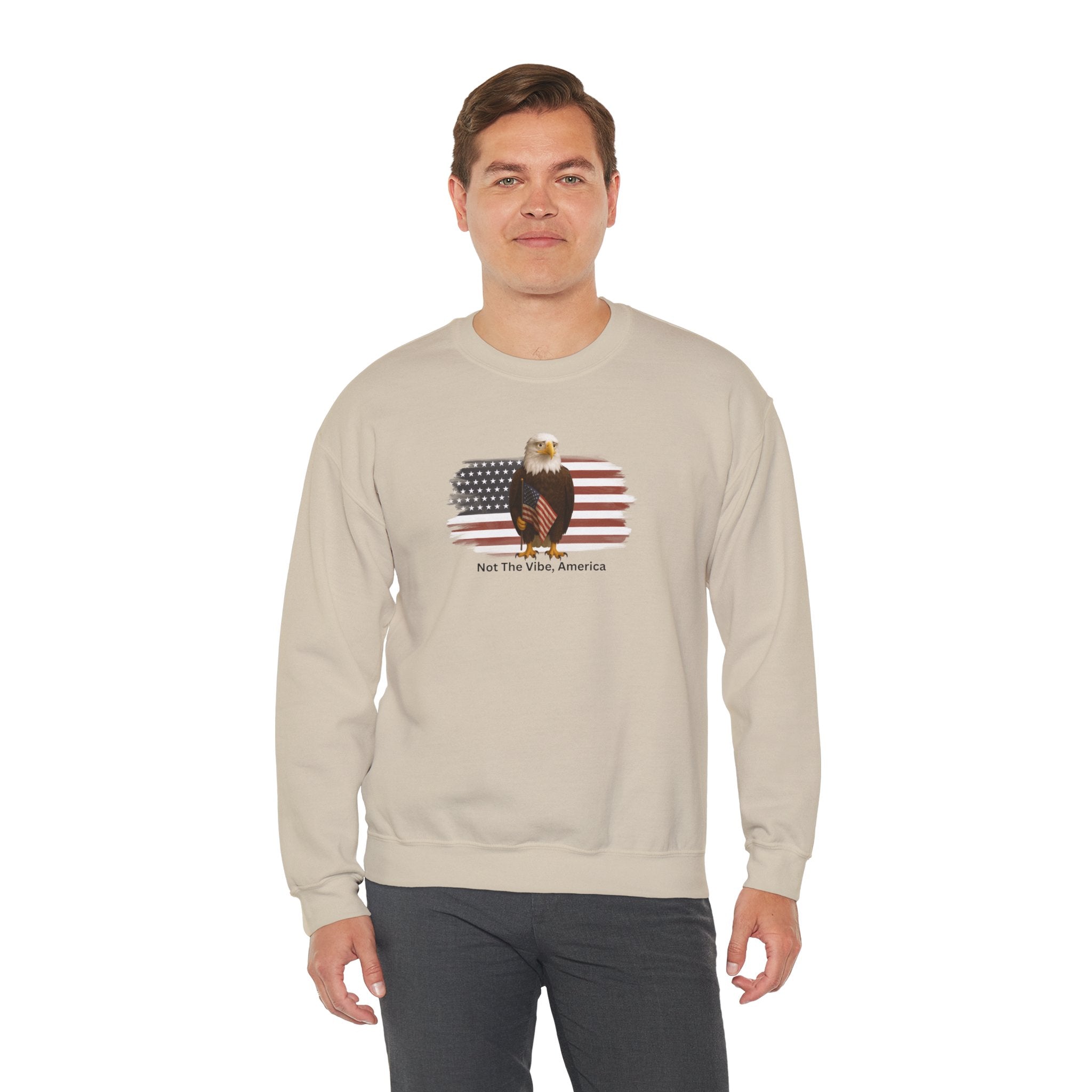Not the Vibe, America – Political Parody Crewneck Sweatshirt