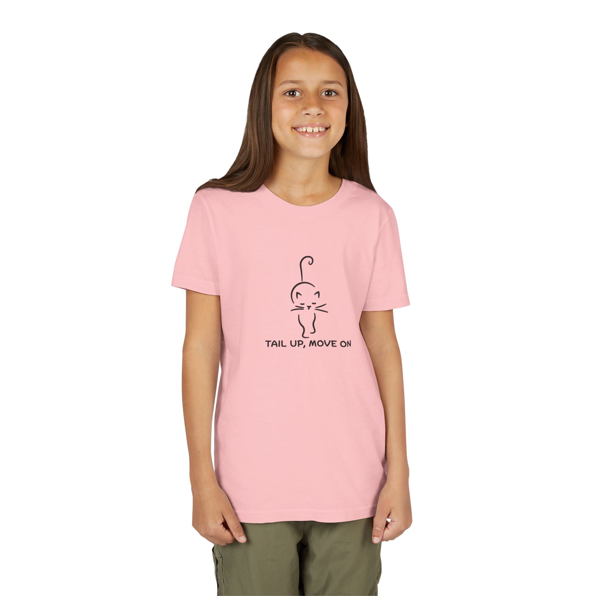 Tail Up, Move On Youth Tee – Small Human, Big Attitude