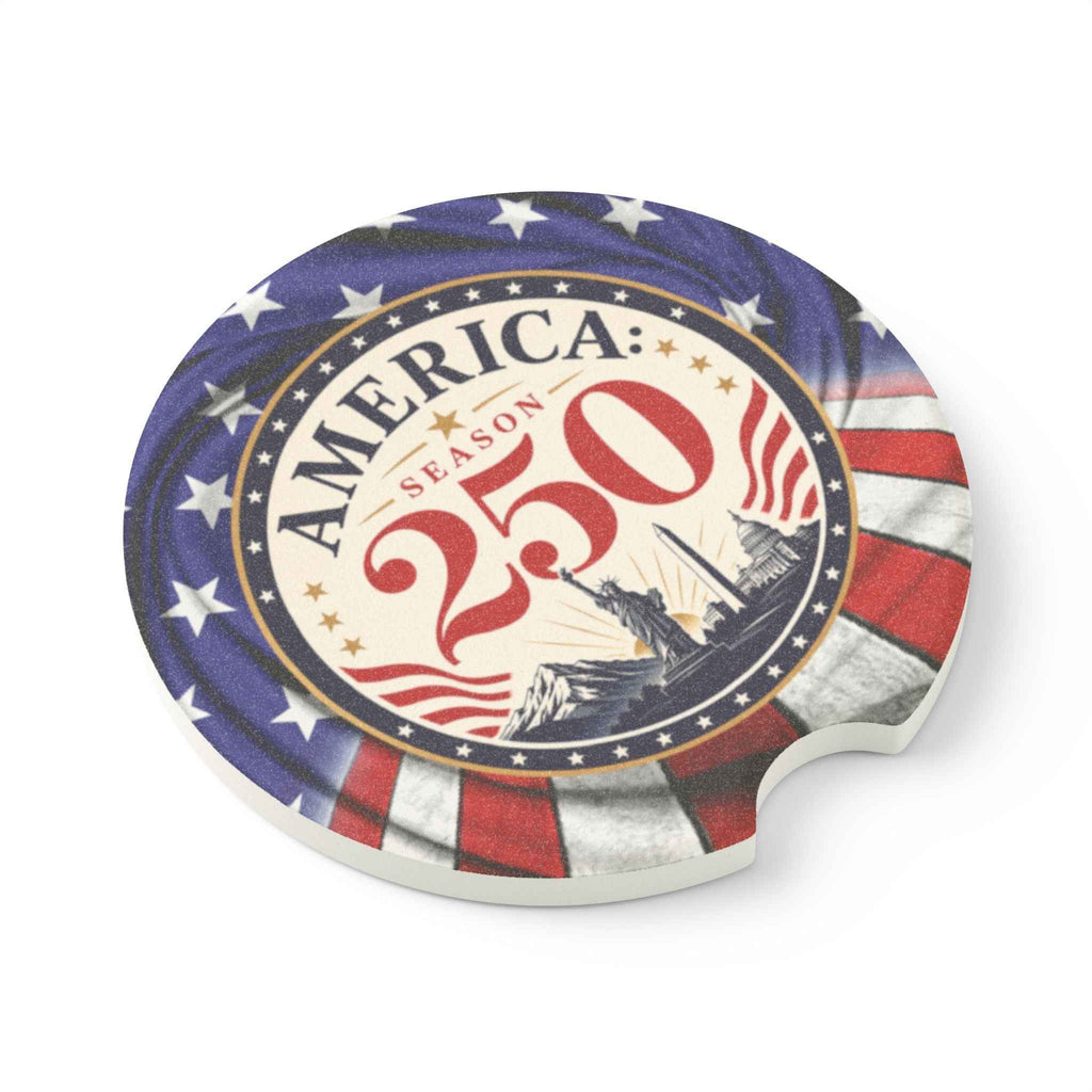America Season 250 Soapstone Car Coasters