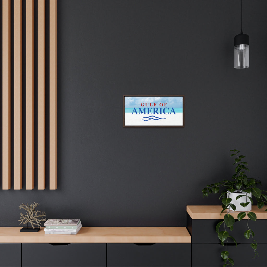 American Gulf Canvas Wrap - Coastal Wall Art for Beach Lovers