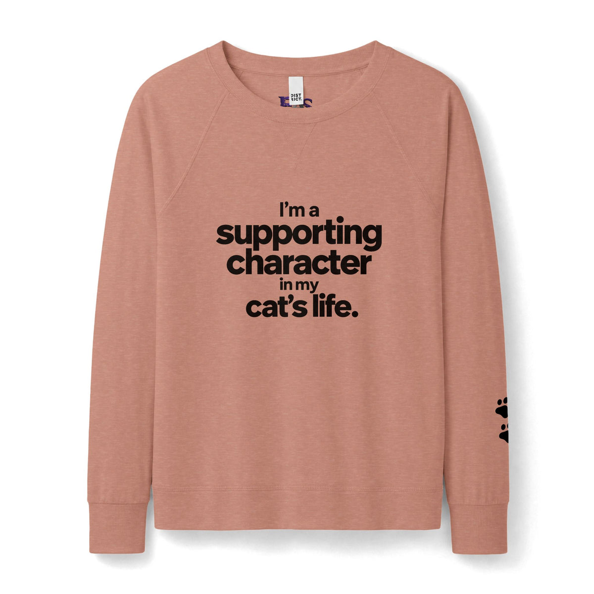 Supporting Character Cat Sweatshirt | French Terry Women's Crewneck