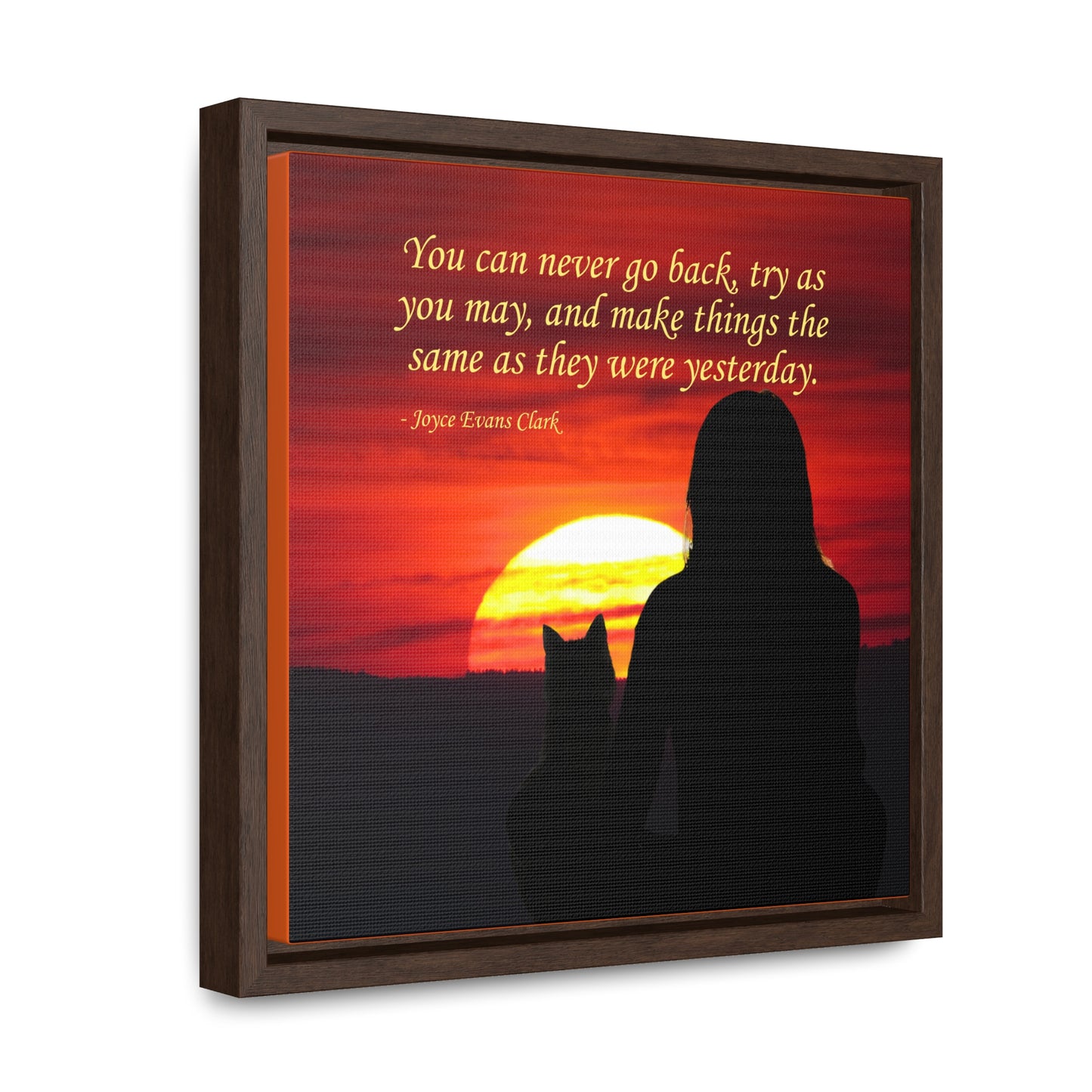 Try As You May Gallery Canvas Wraps, Square Frame