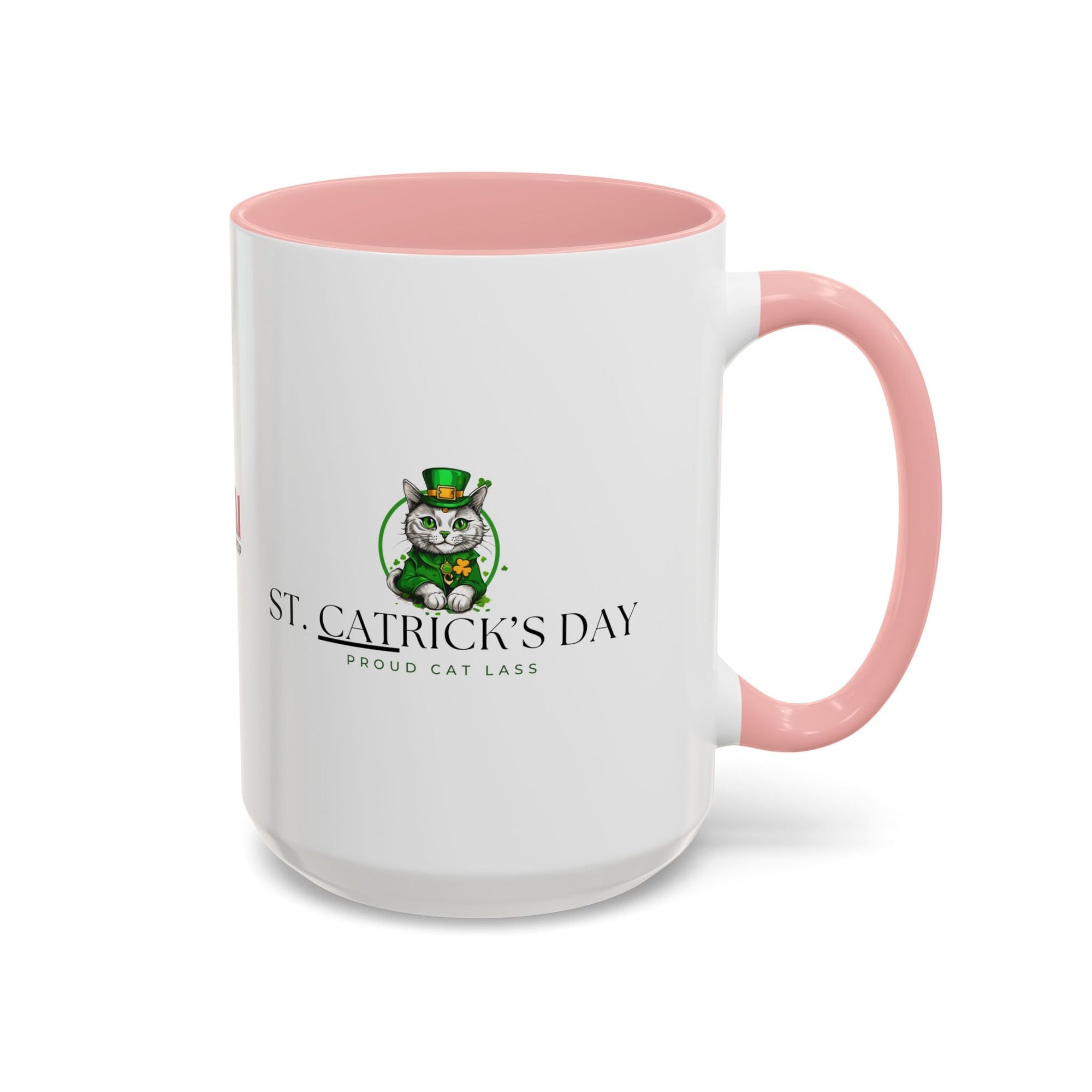 St. Patrick's Day Cat Coffee Mug - Proud Cat Lass Design Printify