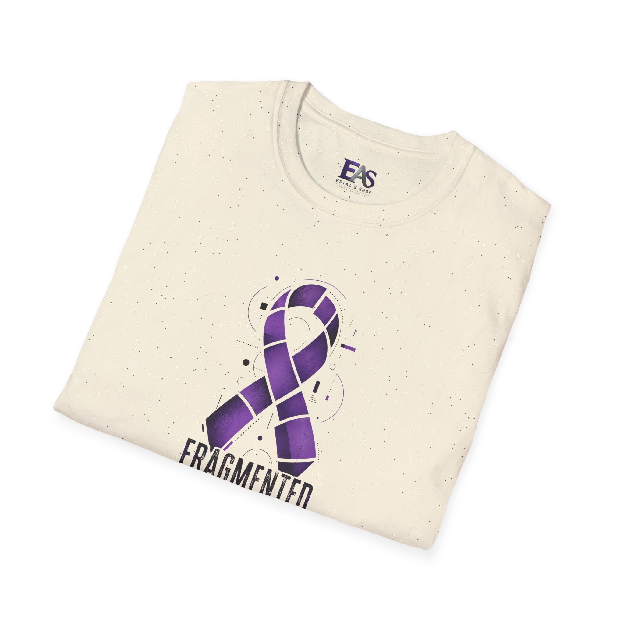 Fragmented, Not Broken Epilepsy Awareness T-Shirt | Purple Ribbon Unisex Graphic Tee
