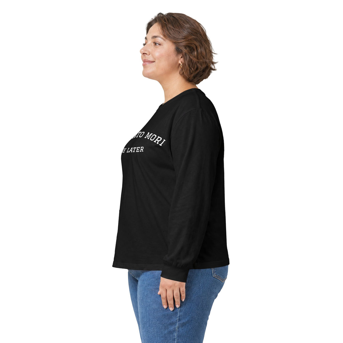 Memento Mori. Pay Later. Long Sleeve T-Shirt | Dark Humor & Existential Dread