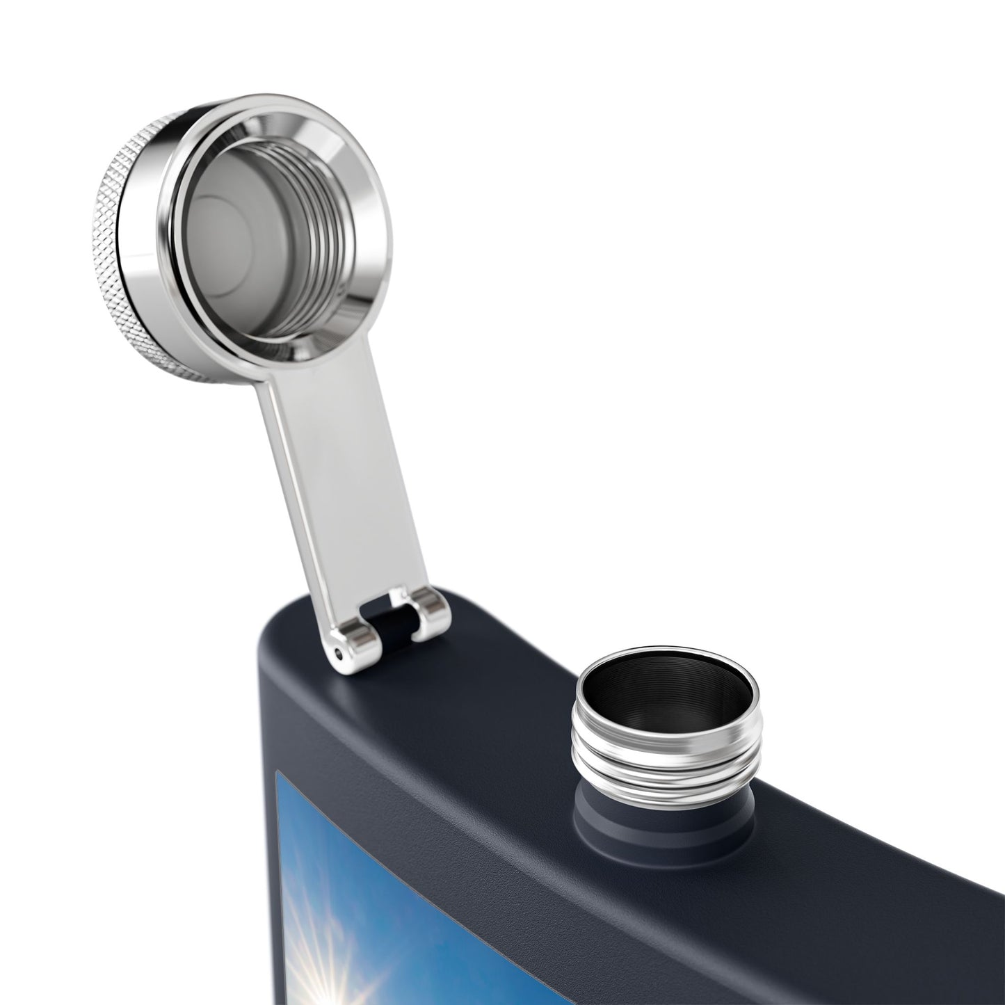 Gulf of Mexico 6oz Stainless Steel Flask - Perfect for Travel & Celebrations