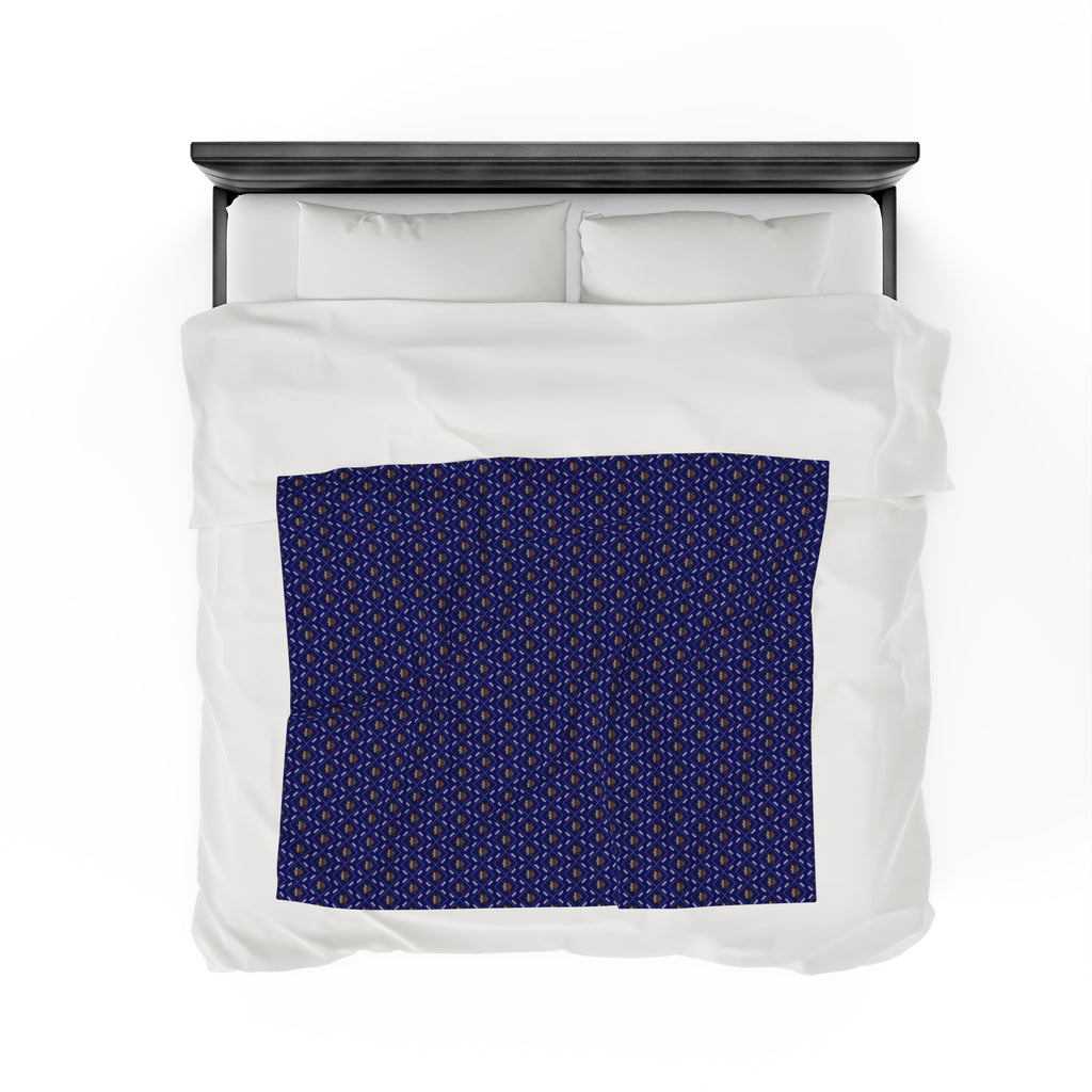 Trump Pattern Velveteen Plush Blanket