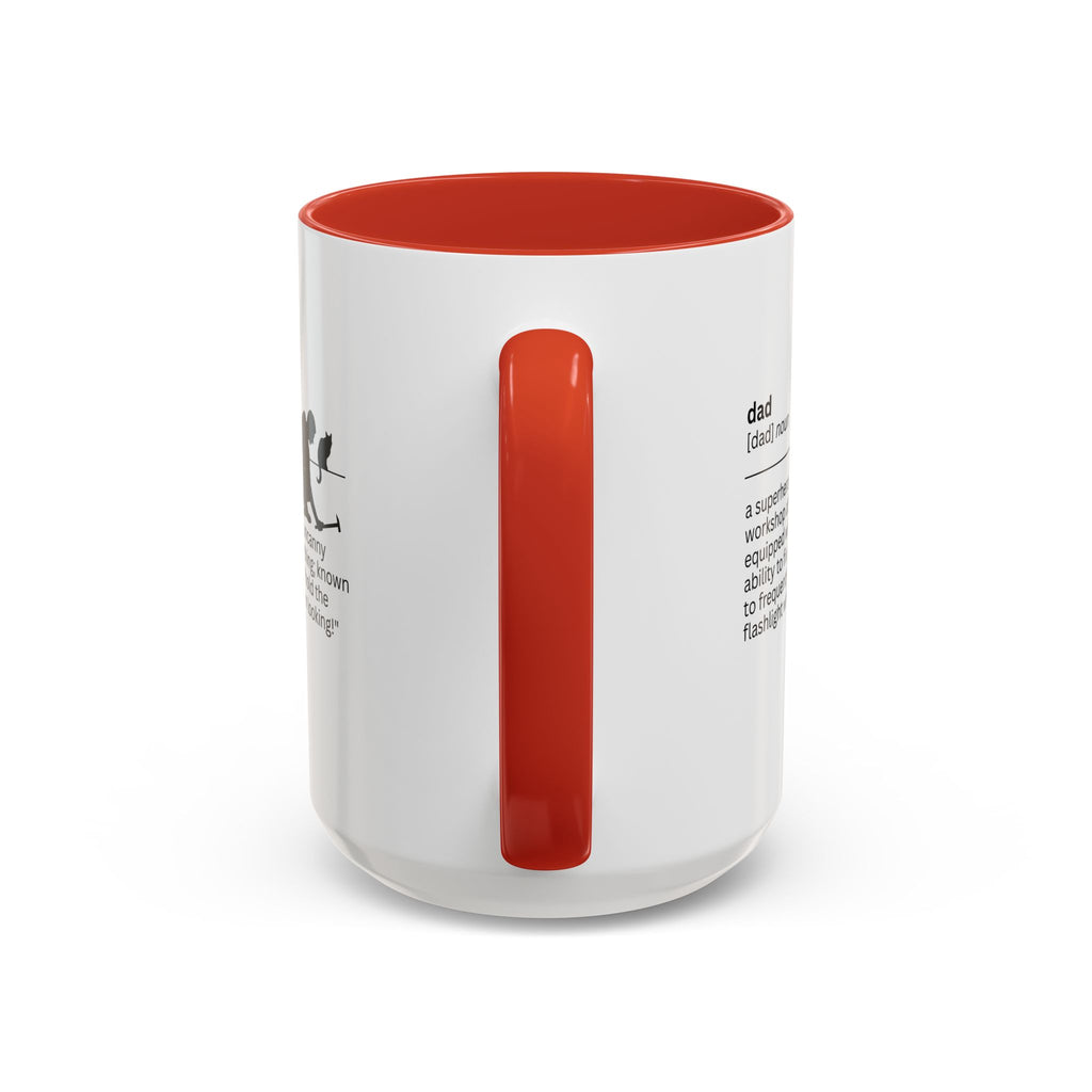 Dad Flashlight Accent Coffee Mug - Perfect Gift for Dads