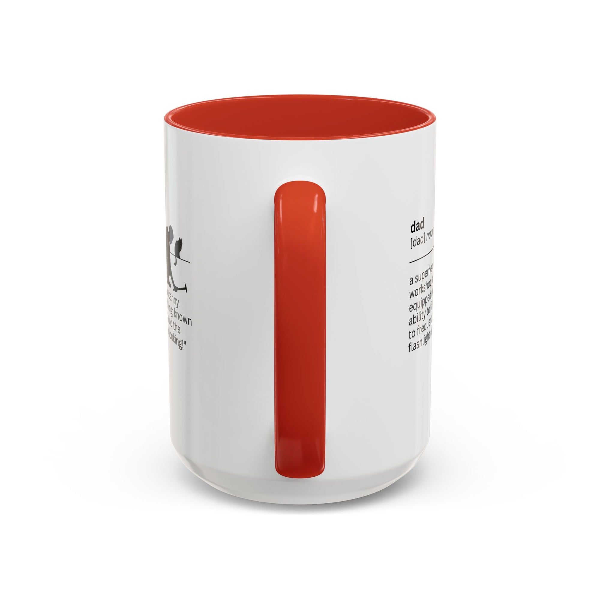 Dad Flashlight Accent Coffee Mug - Perfect Gift for Dads