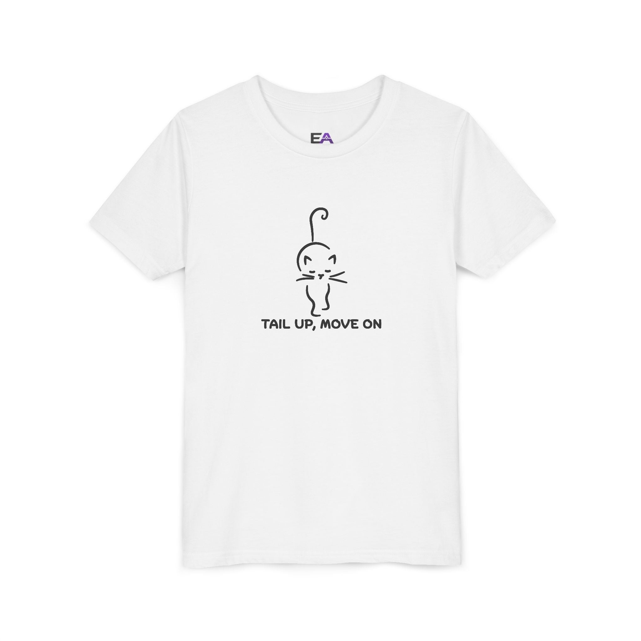 Tail Up, Move On Youth Tee – Small Human, Big Attitude