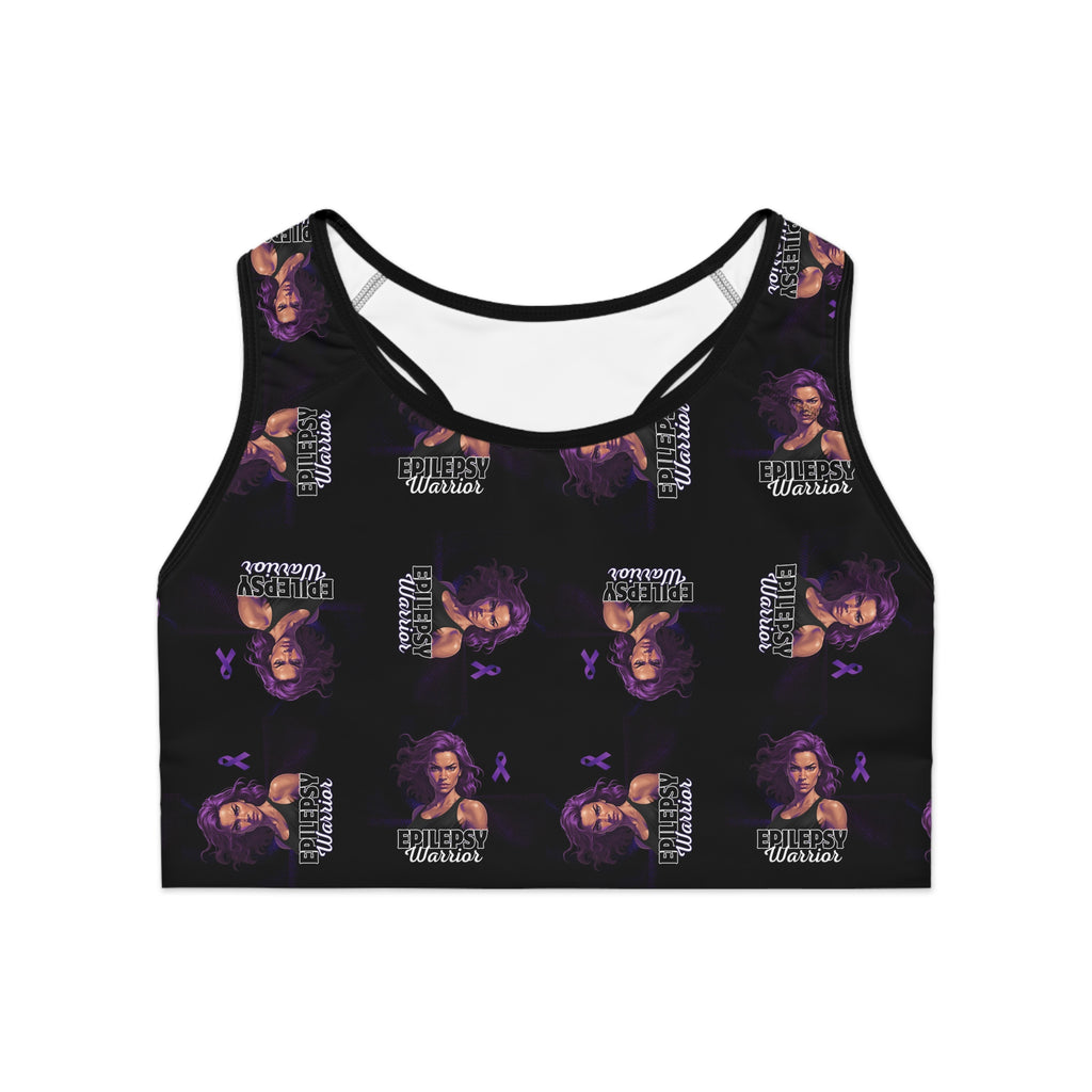 Epilepsy Warrior Woman Sports Bra/Workout Top
