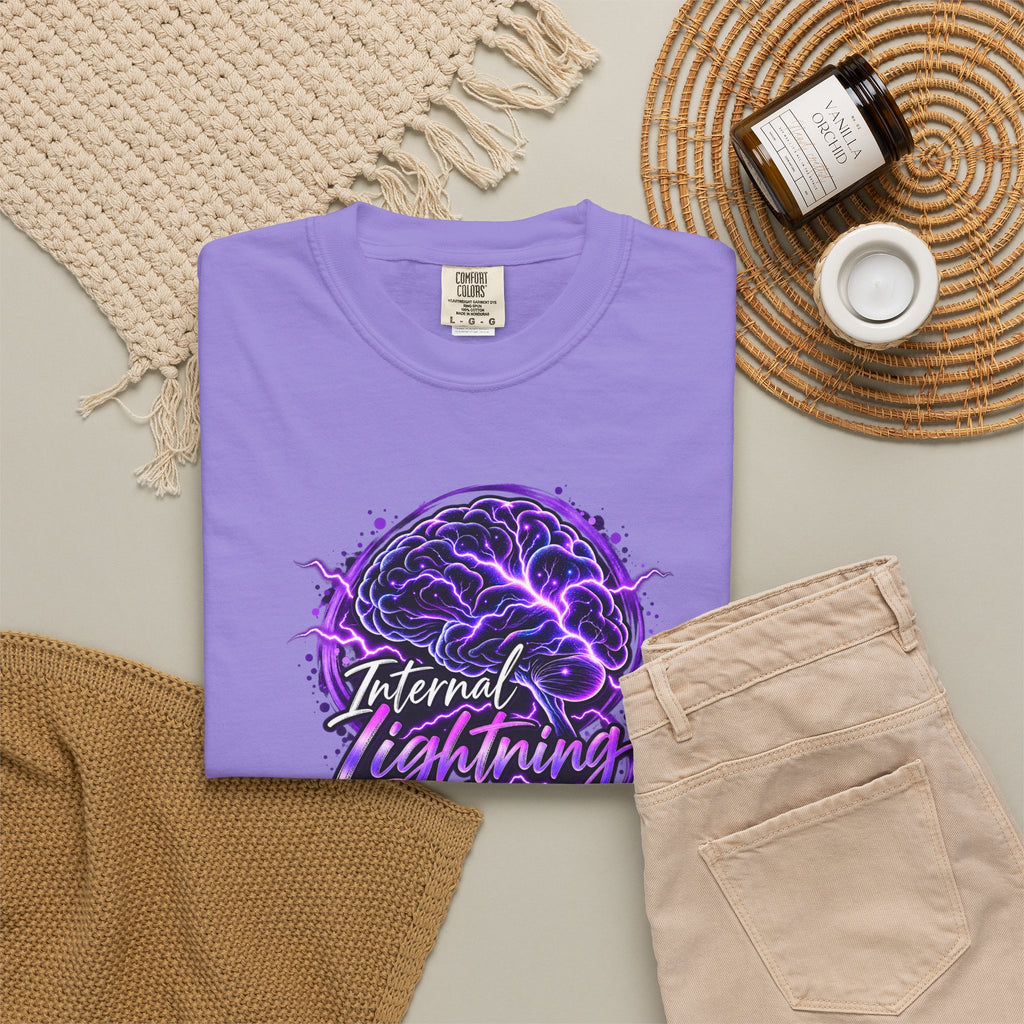 Internal Lightning Epilepsy Awareness Garment-Dyed T-Shirt