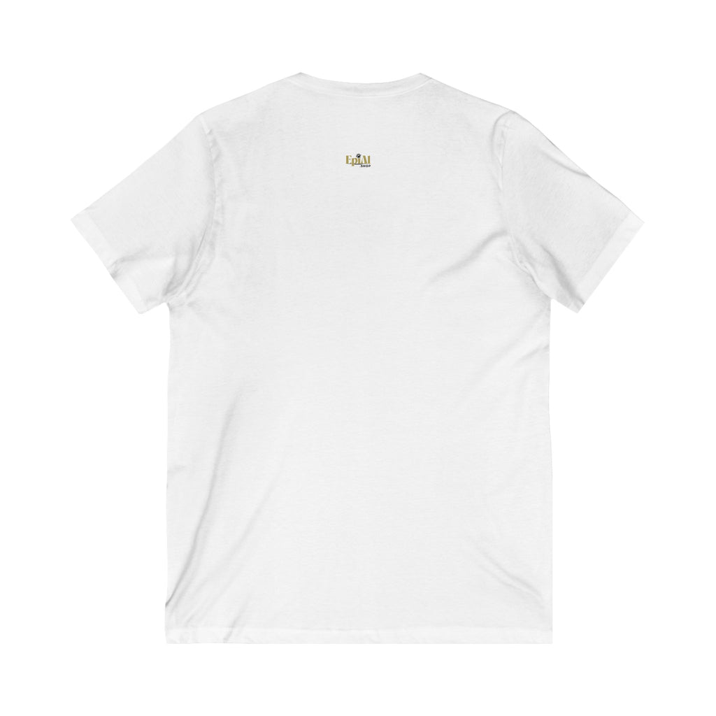 Playful Cat V-Neck Tee - Cute Cat Shirt
