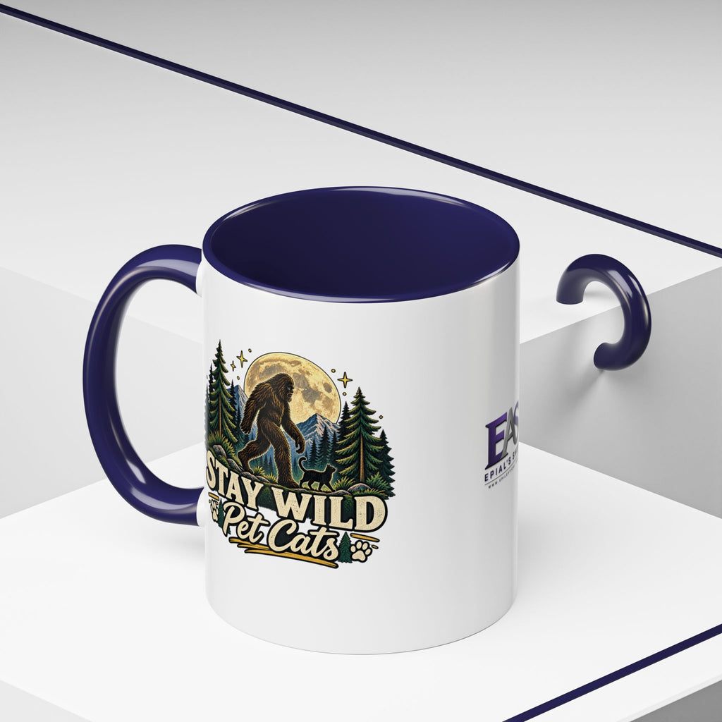 Stay Wild Pet Cats Sasquatch Accent Mug