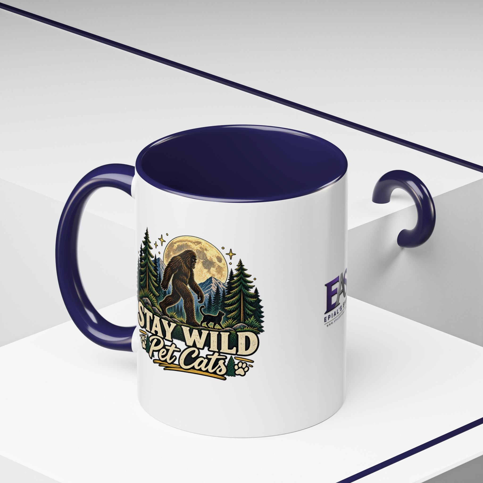 Stay Wild Pet Cats Sasquatch Accent Mug