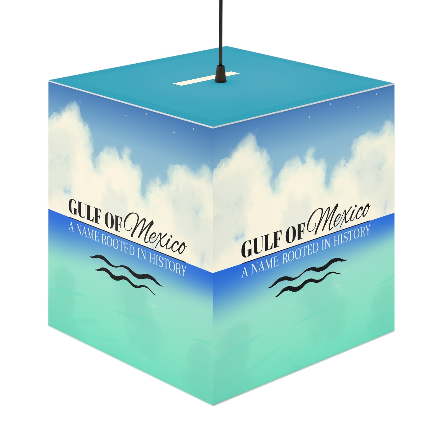 Gulf of Mexico Light Cube Lamp