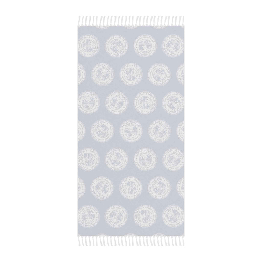 Department of Tides & Tan Lines Beach Blanket – Coastal Seal Boho Towel, Office of Saltwater Affairs